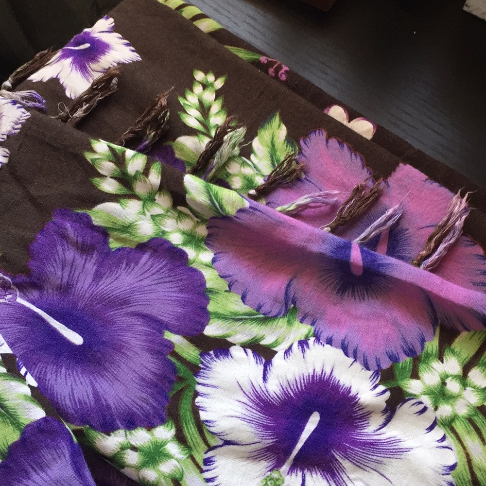Floral Hawaiian print wrap